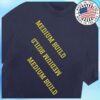 Medium Build Music Store Merch Shop Takeaways Navy T-Shirt