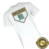 Miami Team Store Merch Shop Blue 84 Miami Hurricanes White Old English M Baseball Home Plate Short Sleeve T-Shirt