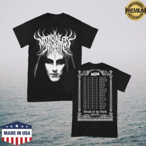 kenny Motionless In White Merch Store Death Metal Logo 2026 T Shirt