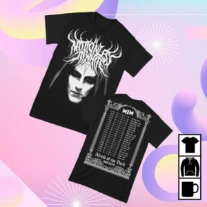 kenny Motionless In White Merch Store Death Metal Logo 2026 T Shirtv