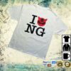 kenny Ngngng Merch Store I Love Ng White Teev