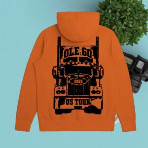 kenny Ole 60 Store Merch 2025 Tour Orange Hoodiee
