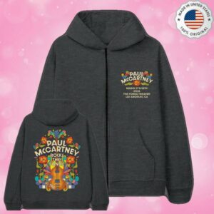 Paul Mccartney Merch Store Paul Mccartney Rocks The Fonda 2026 Event Zip Hoodie