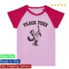 kenny Peach Fuzz Merch Store Peach Fuzz Cowboy Cat Arist Pink Raglan