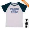 kenny Peach Fuzz Merch Store Peach Fuzz Retro Baseball Raglan Tee