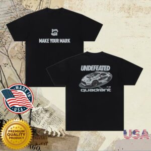 kenny Quadrant Merch Store Quadrant X Undefeated T Shirt Black