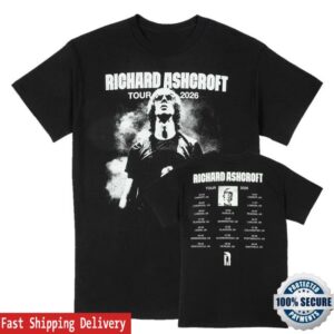 Richard Ashcroft Merch Shop Richard Ashcroft 2026 Tour Dateback T-Shirt