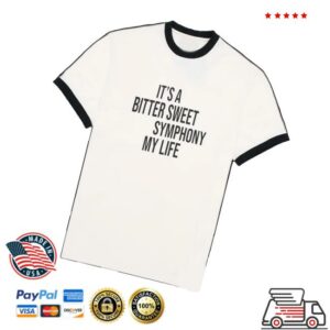 kenny Richard Ashcroft Merch Store Shop A Bitter Sweet Symphony Ecru T Shirtv