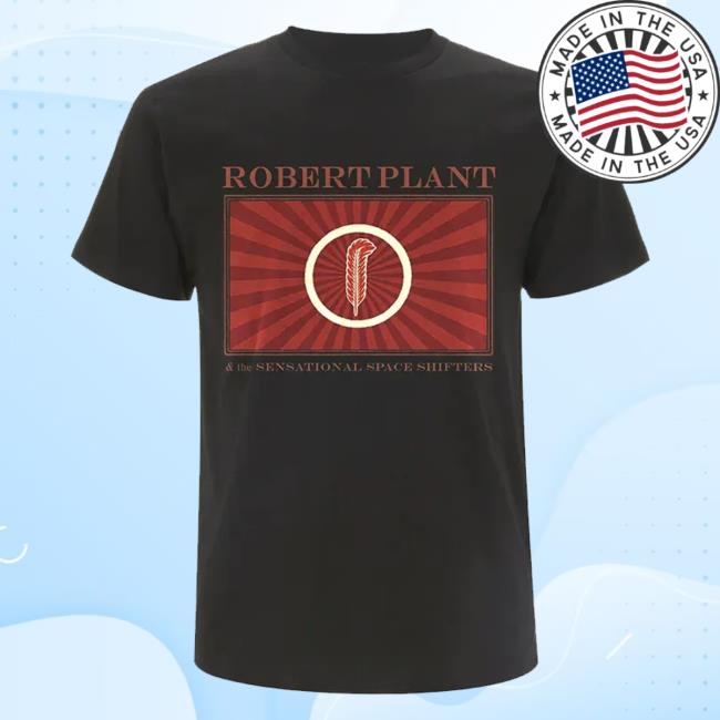Robert Plant Merch Shop Feather Section Tee 2 Robert Plant Merch Shop Feather Section Black Tee