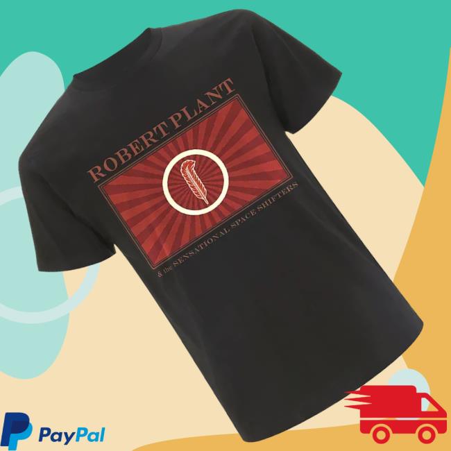 Robert Plant Merch Shop Feather Section Tee 3 Robert Plant Merch Shop Feather Section Black Tee