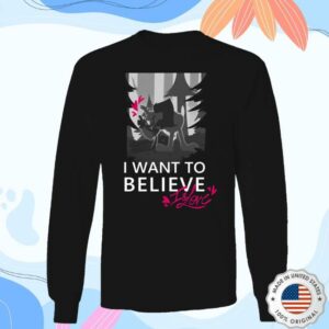 kenny Shark Robot Merch Shop I Wanna Believe In Love Long Sleeve Shirt