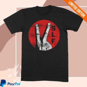 Stiff Little Fingers Merch Shop Circle V's Black T-Shirt
