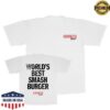 The Marathon Clothing Merch Shop Worlds Best Smash Burger T-Shirt White