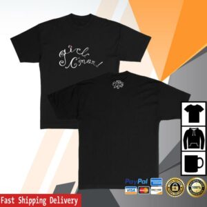 The Two Lips Merch Store Girl C'mon Black T-Shirt