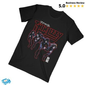 kenny Thin Lizzy Merch Store Jailbreak Explosion Band Black Teev