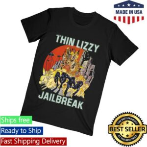 kenny Thin Lizzy Merch Store Jailbreak Explosion Black Teev