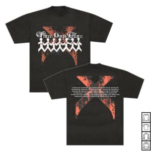 kenny Three Days Grace Merch Store One X 2026 Tour T Shirte