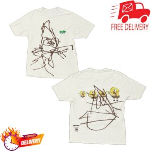 Travis Scott Merch Store Cj X Spongebob Doodlebob Tee