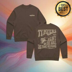 Ty Myers Merch Store Heavy On The Soul Brown Crewneck