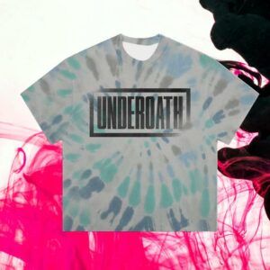 Underoath 777 Merch Store Blue Tie Dye Tee