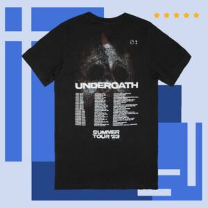 kenny Underoath 777 Merch Store Summer Tour Black Teex