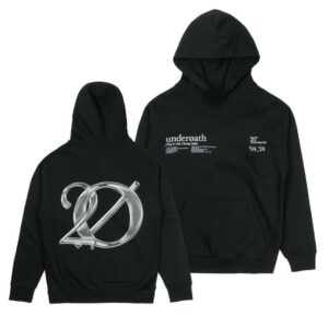 Underoath 777 Merch Store Tocs Anniversary Chrome Hoodie