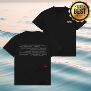 Wave To Earth Merch Store All Tour Date T Shirt Black