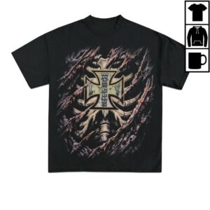 Wearicy Shop Merch Mortal Cross Graphic T-Shirt