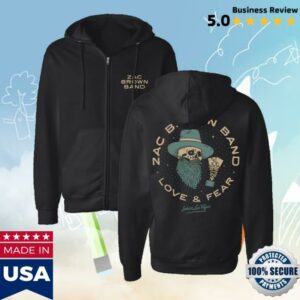kenny Zac Brown Store Shop Sphere Skull Zip Hoodie
