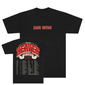 kenny Zach Bryan Merch Shop With Heaven On Top Black Tour Tee