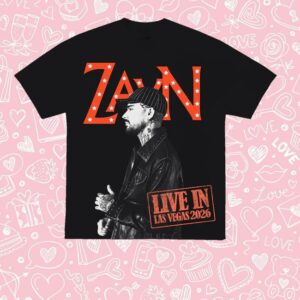 Zayn Merch Store Vegas Red Logo Tee
