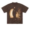 2Pac Merch Store All Out Brown T Shirt