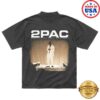 2Pac Merch Store World Wide Washed Black T-Shirt