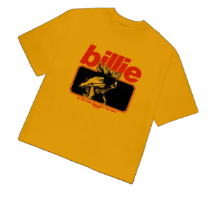 Billie Eilish Merch Store Live In 3D Hair Whip Mustard T-Shirt