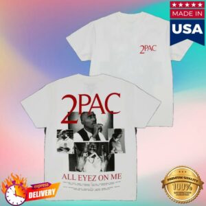 2Pac Merch Store Collage White Tee