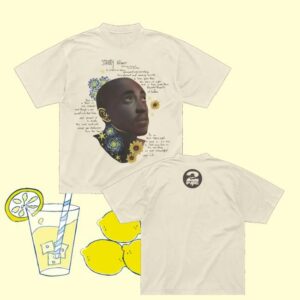 2Pac Merch Store Starry Night Cream Tee