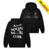 Antisocialsocialclub Merch Store Anti Social Social Club X Hello Kitty Ethereal Zip Hoodie