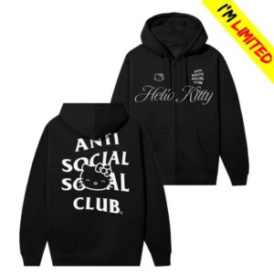 Antisocialsocialclub Merch Store Anti Social Social Club X Hello Kitty Ethereal Zip Hoodie