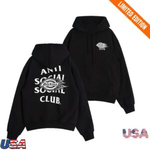 Antisocialsocialclub Merch Store Assc X Dickies Flame Hoodie