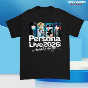 Atlus Shop Merch Store Persona Live 2026 Awakenings Black T-Shirt
