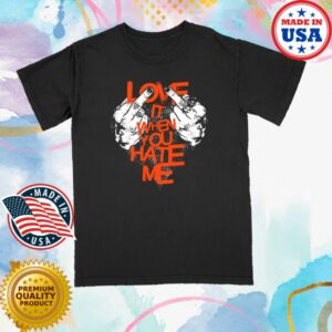 Avril Lavigne Merch Store Black Love It When You Hate Me Tee