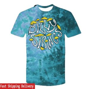 Billy Strings Store Merch Mushroom Logo Tie Dye Tee