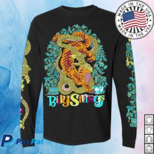 Billy Strings Store Merch Tiger Battle Long Sleeve Tee With Dates