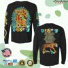 Billy Strings Store Merch Tiger Battle Long Sleeve Tee With Dates