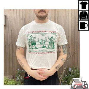 Blacklodgepress Merch Store Turn The Rich Into Compost Off-White T-Shirt