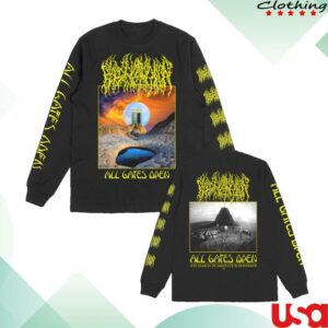 Blood Incantation Merch Store All Gates Open Album Cover Long Sleeve
