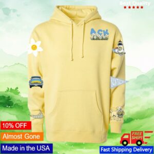 Brodenim Merch Store Shop Daffodil Flower Smiley Hoodie