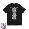 Bruce Springsteen Merch Store 2026 Land Of Hope & Dreams American Tour No Kings Tee Black