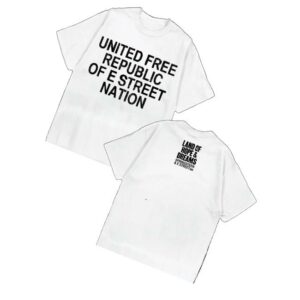 Bruce Springsteen Merch Store 2026 Land Of Hope & Dreams American Tour United Free Republic Tee