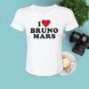 Bruno Mars Merch Store I Heart Bruno Mars Tee White